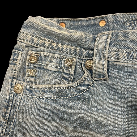 MISS ME Jeans Mid Rise Easy Shorts -Size 28 - Picture 5 of 9